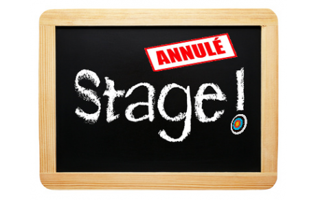 Stage juillet annulé